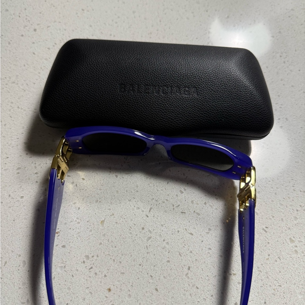 Balenciaga Violet Gold Sunglasses with Black Case